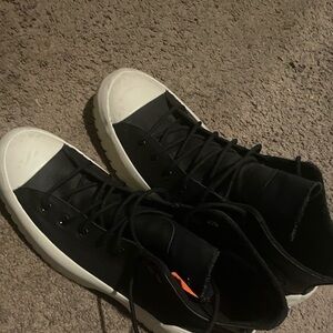 Converse Black and White High-Top Sneakers